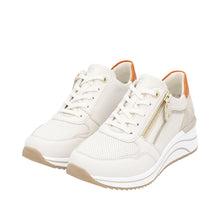 Load image into Gallery viewer, REMONTE - D0T10-80 - LACE UP/ZIP TRAINER - Off White Multi