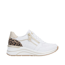 Load image into Gallery viewer, REMONTE - D0T10-82 - LACE UP/ZIP TRAINER - White/Gold/Print