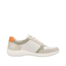 Load image into Gallery viewer, REMONTE - D1E06-80 - ZIP/LACE SHOE - Off-White/Green multi