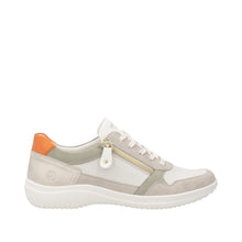 Load image into Gallery viewer, REMONTE - D1E06-80 - ZIP/LACE SHOE - Off-White/Green multi