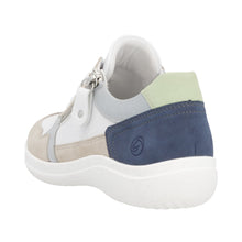 Load image into Gallery viewer, REMONTE - D1E06-81 - ZIP/LACE SHOE - Off-White/Blue multi
