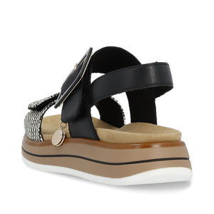 REMONTE - D1J53-02 - SANDAL  - Black/Cream