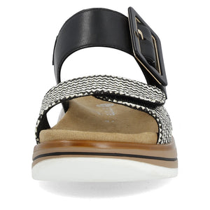 REMONTE - D1J53-02 - SANDAL  - Black/Cream