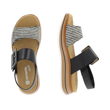 Load image into Gallery viewer, REMONTE - D1J53-02 - SANDAL  - Black/Cream