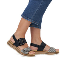 Load image into Gallery viewer, REMONTE - D1J53-02 - SANDAL  - Black/Cream