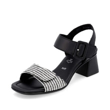 Load image into Gallery viewer, REMONTE - D1K51-03 - HEELED SANDAL - Black/Cream