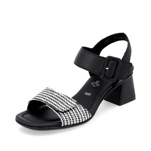 REMONTE - D1K51-03 - HEELED SANDAL - Black/Cream