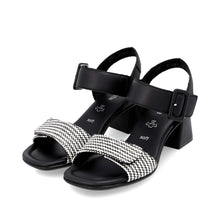 Load image into Gallery viewer, REMONTE - D1K51-03 - HEELED SANDAL - Black/Cream