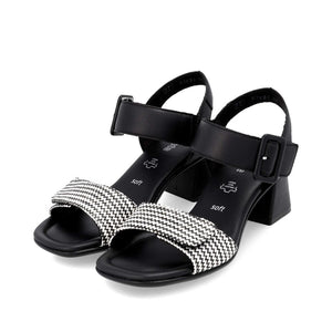 REMONTE - D1K51-03 - HEELED SANDAL - Black/Cream