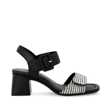 Load image into Gallery viewer, REMONTE - D1K51-03 - HEELED SANDAL - Black/Cream