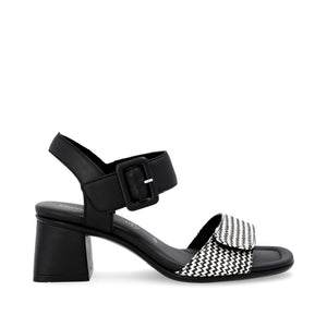 REMONTE - D1K51-03 - HEELED SANDAL - Black/Cream