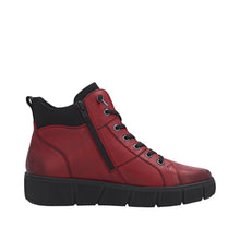Load image into Gallery viewer, REMONTE - D1T76-35 - ZIP/LACE BOOT (Water Resistant)- Red/Black