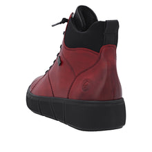 Load image into Gallery viewer, REMONTE - D1T76-35 - ZIP/LACE BOOT (Water Resistant)- Red/Black