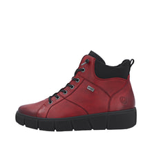 Load image into Gallery viewer, REMONTE - D1T76-35 - ZIP/LACE BOOT (Water Resistant)- Red/Black