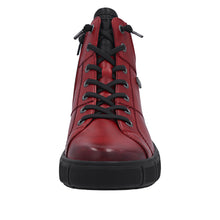 Load image into Gallery viewer, REMONTE - D1T76-35 - ZIP/LACE BOOT (Water Resistant)- Red/Black