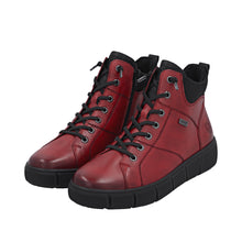 Load image into Gallery viewer, REMONTE - D1T76-35 - ZIP/LACE BOOT (Water Resistant)- Red/Black