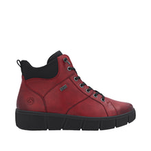 Load image into Gallery viewer, REMONTE - D1T76-35 - ZIP/LACE BOOT (Water Resistant)- Red/Black