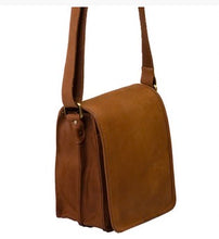 Load image into Gallery viewer, Rutland - Full FLAPOVER Cross Body BAG - Brandy (RRP £85)