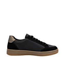Load image into Gallery viewer, RIEKER - D2C04-03 -  LACE UP/ZIP SNEAKER TRAINER (Water Resistant) - Black/Brown/Bronze