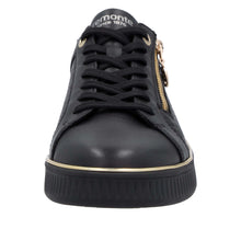 Load image into Gallery viewer, REMONTE - D2E00-03 - LACE UP/ZIP TRAINER - Black/Ginger/Gold