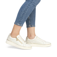 Load image into Gallery viewer, REMONTE - D2E00-80 - LACE UP/ZIP TRAINER - Off White
