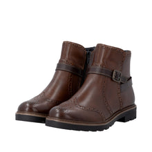 Load image into Gallery viewer, REMONTE - D2Q74-22 - ZIP ANKLE BOOT - Chestnut Brown (NEW IN)