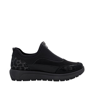 REMONTE - D2V01-04 - WEDGE ZIP SHOE - Black