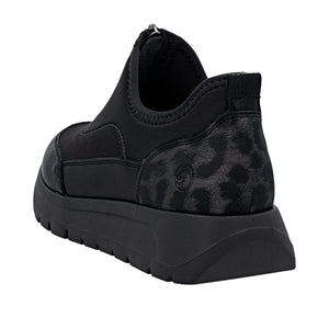 REMONTE - D2V01-04 - WEDGE ZIP SHOE - Black