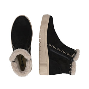 REMONTE - D3B70-03 - ZIP BOOT - Black/Beige