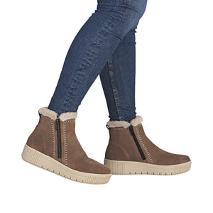 REMONTE - D3B70-20 - ZIP BOOT - Brown/Beige