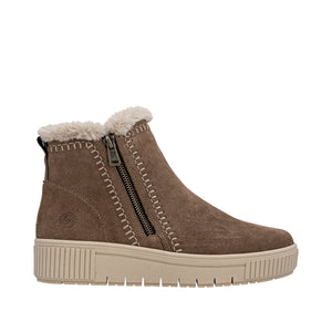 REMONTE - D3B70-20 - ZIP BOOT - Brown/Beige
