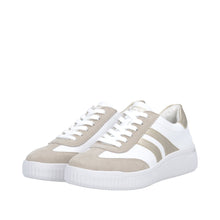 Load image into Gallery viewer, REMONTE - D3E00-80 - LACE UP/ZIP TRAINER - White/Beige/Pale Gold