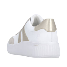 Load image into Gallery viewer, REMONTE - D3E00-80 - LACE UP/ZIP TRAINER - White/Beige/Pale Gold