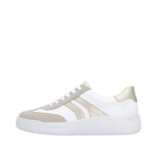 Load image into Gallery viewer, REMONTE - D3E00-80 - LACE UP/ZIP TRAINER - White/Beige/Pale Gold