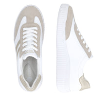 Load image into Gallery viewer, REMONTE - D3E00-80 - LACE UP/ZIP TRAINER - White/Beige/Pale Gold