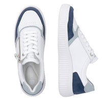 Load image into Gallery viewer, REMONTE - D3E05-80 - LACE UP/ZIP TRAINER - White/Blue/Rose