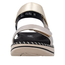 Load image into Gallery viewer, REMONTE - D3J50-90 - SANDAL - Brown/Light Gold metallic/Black