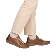 Load image into Gallery viewer, REMONTE - D3T00-24 - ZIP/LACE SHOE - Water Resistant - Tan (NEW IN)