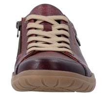 Load image into Gallery viewer, REMONTE - D3T00-35 - ZIP/LACE SHOE - Water Resistant - Wine (NEW IN)