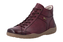 Load image into Gallery viewer, REMONTE - D3T70-35 - ZIP/LACE ANKLE BOOT - Water Resistant - Wine (NEW IN)