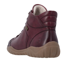 Load image into Gallery viewer, REMONTE - D3T70-35 - ZIP/LACE ANKLE BOOT - Water Resistant - Wine (NEW IN)