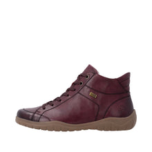 Load image into Gallery viewer, REMONTE - D3T70-35 - ZIP/LACE ANKLE BOOT - Water Resistant - Wine (NEW IN)