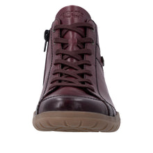 Load image into Gallery viewer, REMONTE - D3T70-35 - ZIP/LACE ANKLE BOOT - Water Resistant - Wine (NEW IN)