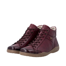 Load image into Gallery viewer, REMONTE - D3T70-35 - ZIP/LACE ANKLE BOOT - Water Resistant - Wine (NEW IN)
