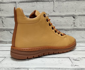 BRISTOL - ZIP/LACE BOOT - MUSTARD