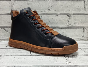 BRISTOL - ZIP/LACE BOOT - NAVY