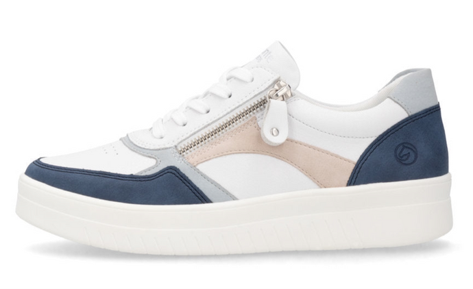 REMONTE - D0J01-85 - LACE UP/ZIP TRAINER - Blue Multi