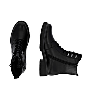 REMONTE - D8656-00 - LACE/ZIP BOOT (Water Resistant) - Black