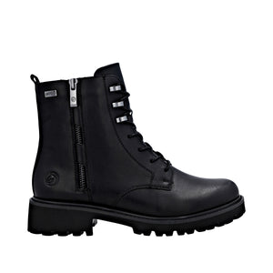 REMONTE - D8656-00 - LACE/ZIP BOOT (Water Resistant) - Black