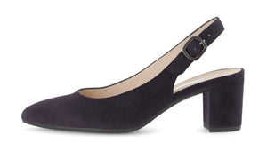 GABOR (HELMSDALE) - 61.540.16 - SLING BACK SHOE - Suede Leather - Navy